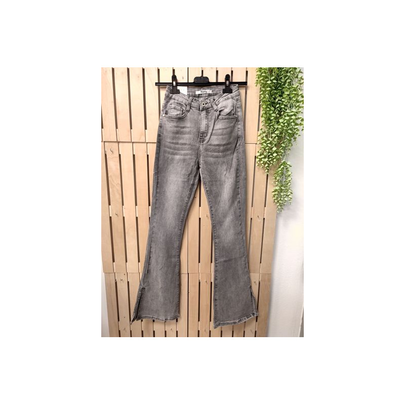 PANTALÓN CAMPANA GRIS ABIERTO