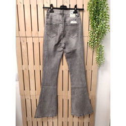 PANTALÓN CAMPANA GRIS ABIERTO